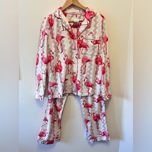 Women's Flamingo Print Pajama Set